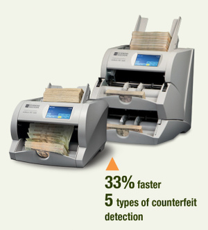33% faster; 5 types of counterfeit detection
