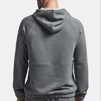 COTTON TERRY SEAMED HOODIE