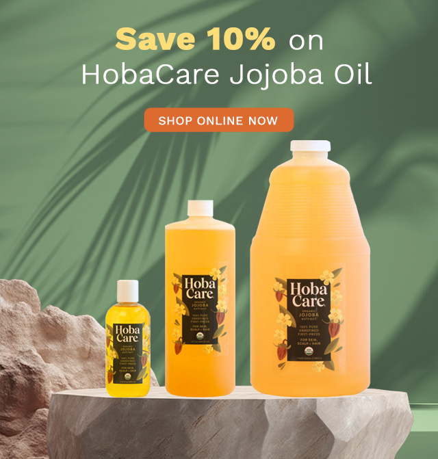 Save 10% on HobaCare Jojoba oil
