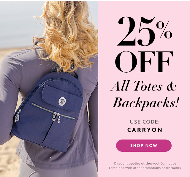 All Totes Backpacks! USE CODE: CARRYON 