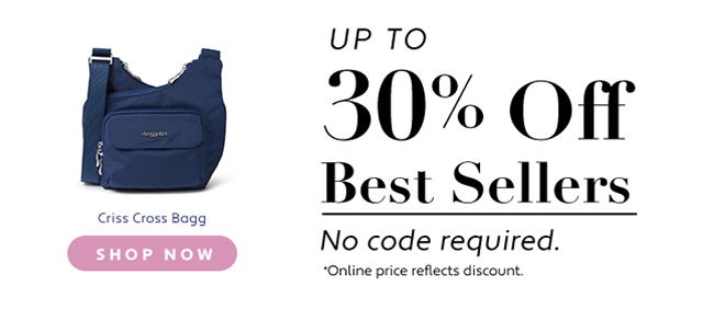 Criss Cross Bagg UP TO 30% Ofr Best Sellers No code required. Online price reflects discount. 