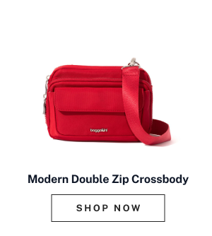 Modern Double Zip Crossbody