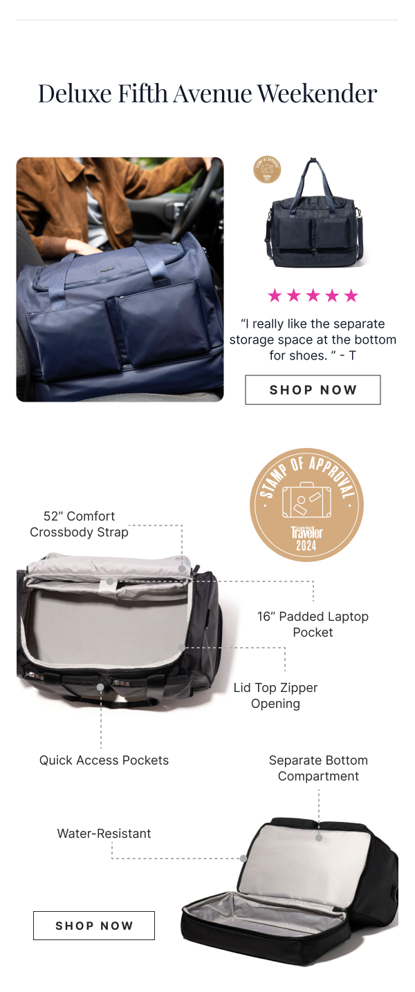 Deluxe Fifth Avenue Weekender