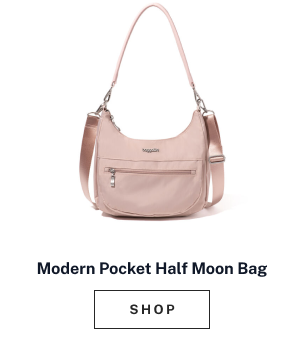 Modern Pocket Half Moon Bag