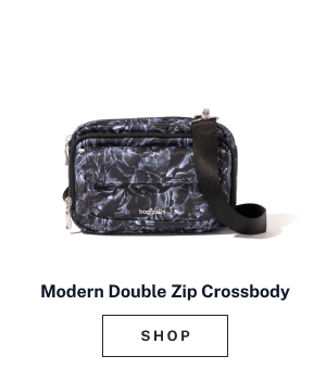 Modern Double Zip Crossbody