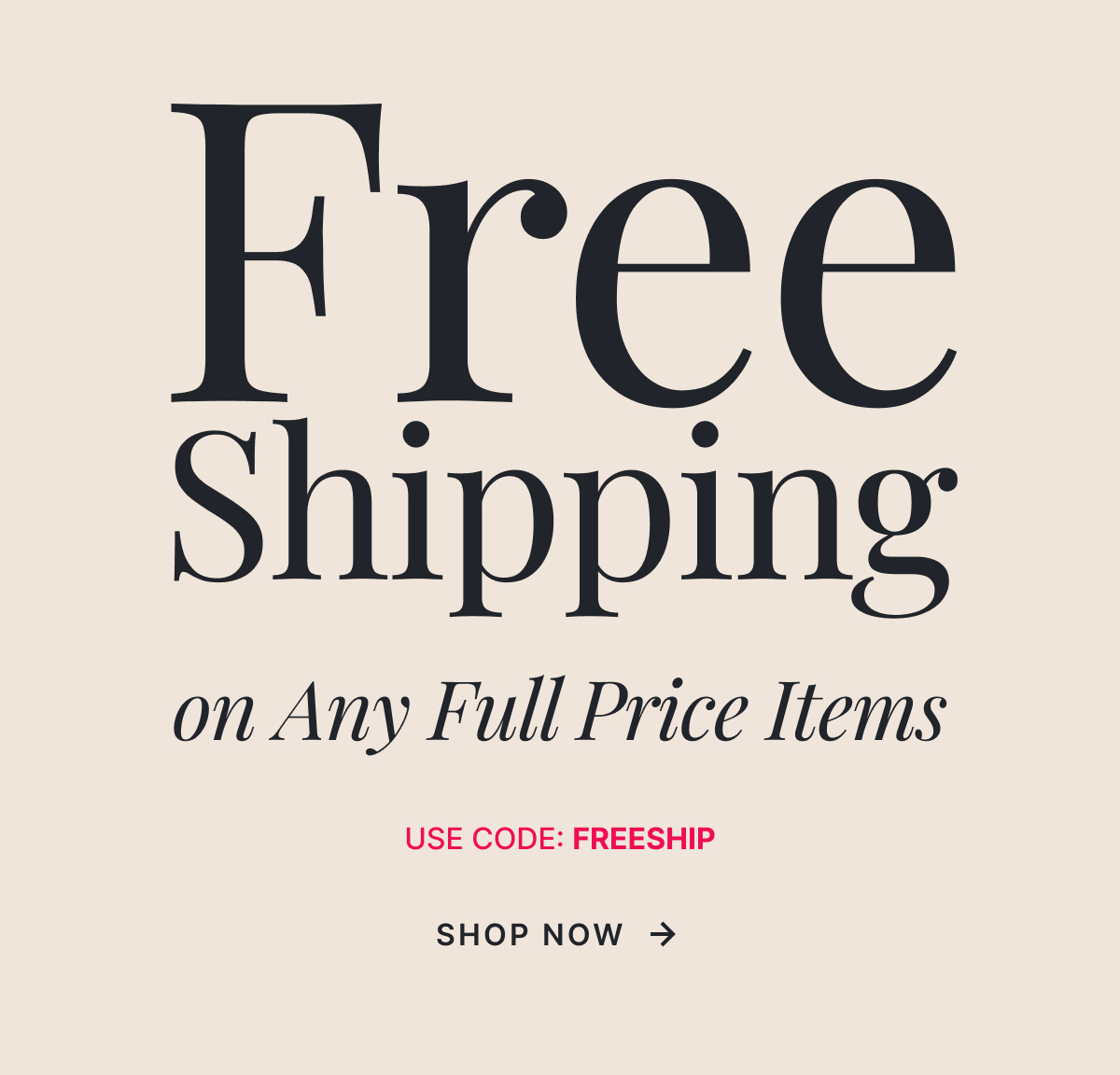 Free Shipping >