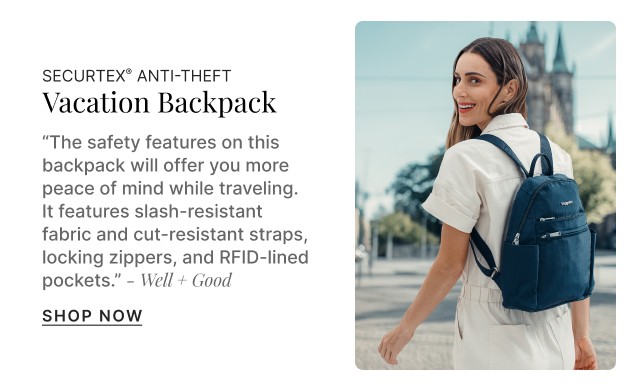 Securtex Anti-Theft Vacation Backpack >