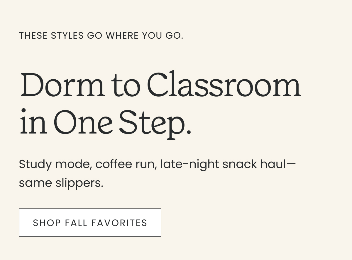 Dorm to Classroom