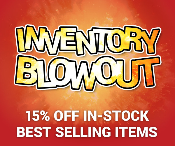 15 Percent Off Inventory Blowout, Shop Now  3 15% OFF IN-STOCK BEST SELLING ITEMS 