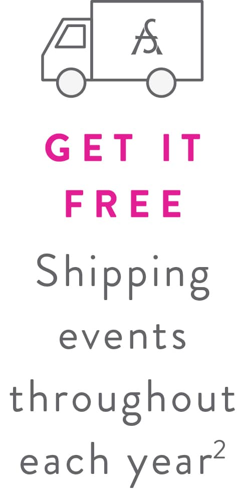GET IT FREE - Shipping events throughout each year
