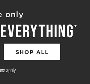 Online only. 30-50% off everything. Exclusions apply. Shop all