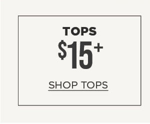 Online only. Wear now sale. $15+ tops