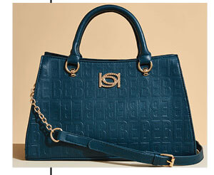 Bebe Christy Embossed Satchel