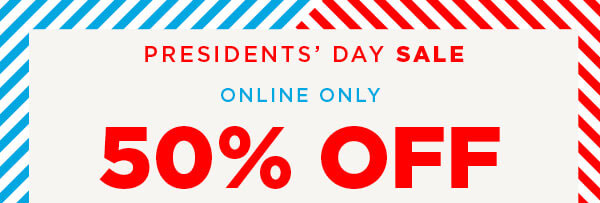 Online only. 50% off tops, jeans, active and accessories