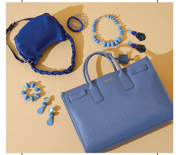 Blue accessories