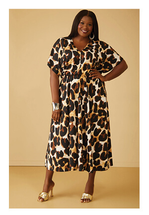 Leopard Print Maxi Dress