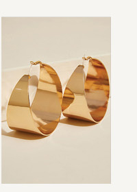 Gold Tone Hoop Earrings