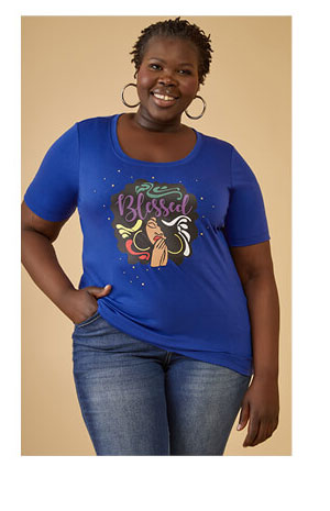 Blessed Embellished Graphic Tee