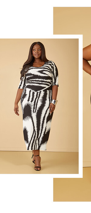 Printed Maxi Bodycon Dress