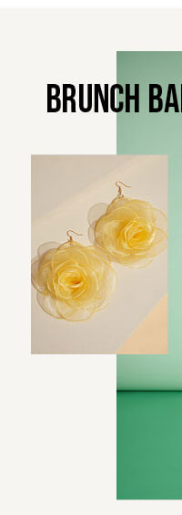 Organza Flower Drop Earrings