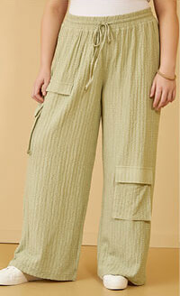 Textured Cargo Pants