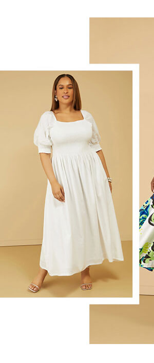 Shirred Linen Blend Maxi Dress