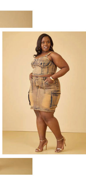 Stonewash Denim Mini Skirt