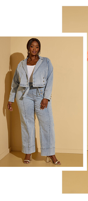 High Rise Sailor Wide Leg Jeans
