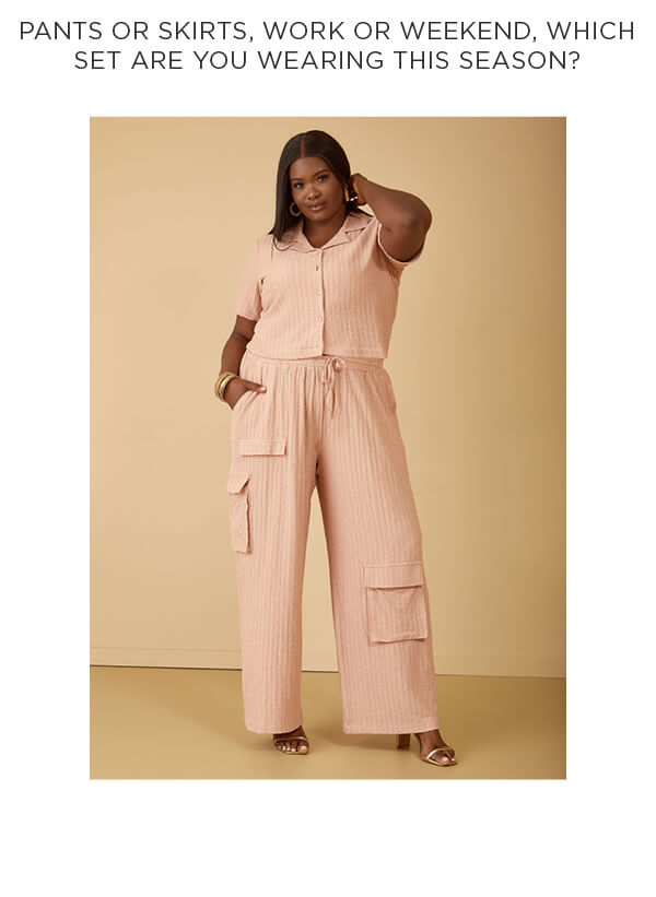 Textured Cargo Pants