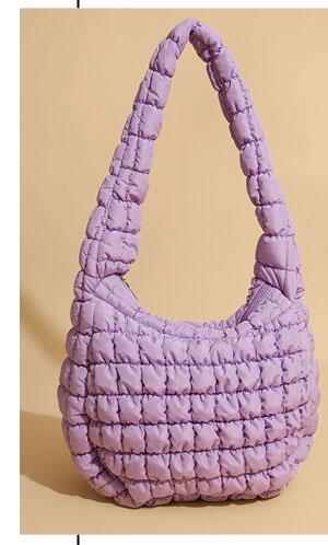 Quilted Puffer Shoulder Bag