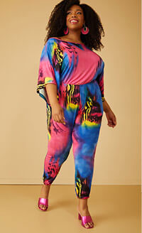 Printed Joggers Jumpsuit