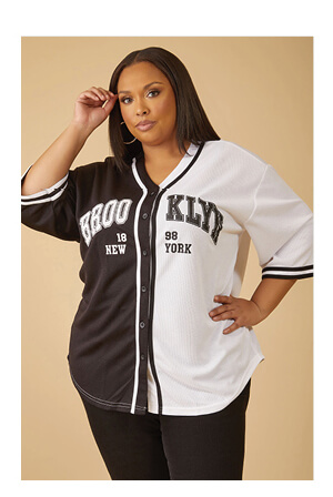 Brooklyn Two Tone Baseball Jersey