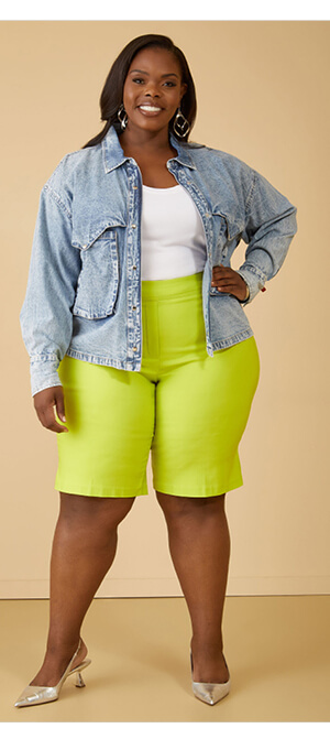 Power Stretch Twill Bermuda Shorts