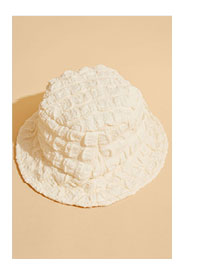 Textured Puff Effect Bucket Hat