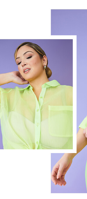 Crinkled Organza Shirt