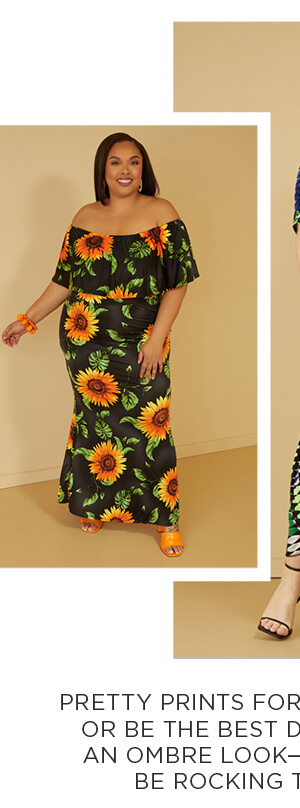 Off The Shoulder Sunflower Dress