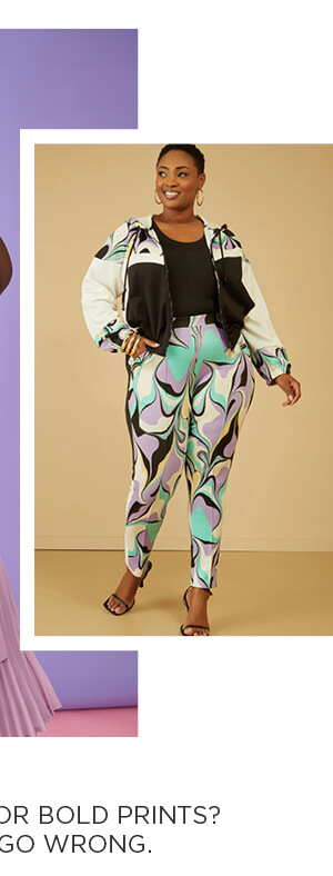 Seam Detailed Swirl Print Leggings