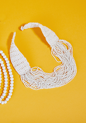 Braided And Beaded Necklace