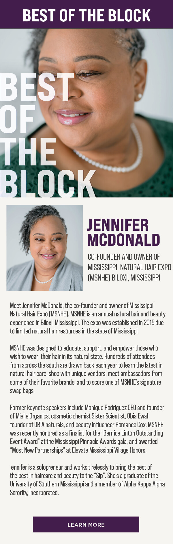 Jennifer McDonald. Learn More