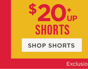 Online only. Shorts $20+. Shop Shorts