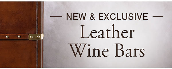 New! Leather Wine Bars