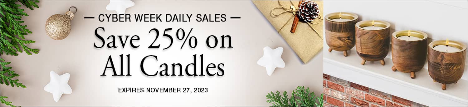 Save 25% on All Candles