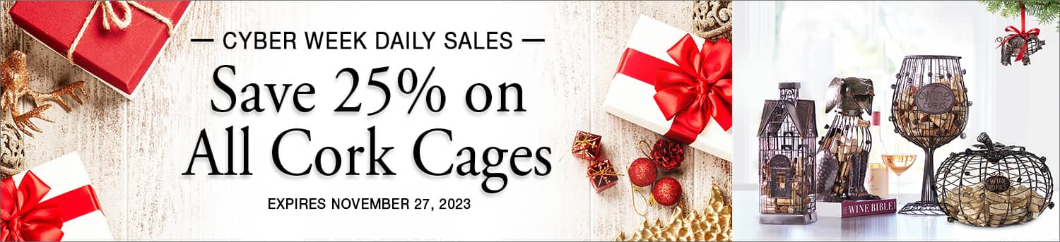 Save 25% on All Cork Cages