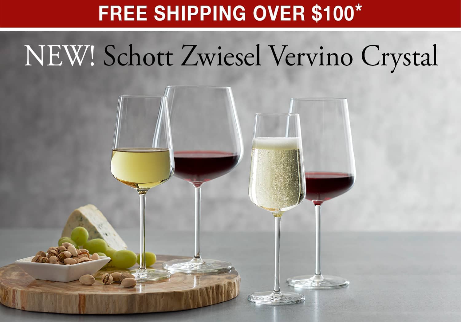 NEW! Schott Zwiesel Vervino Crystal + Free Shipping Over $100*