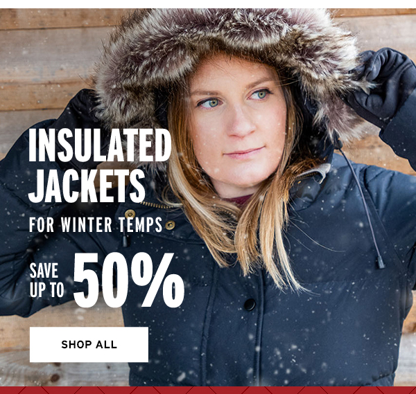 Insulated Jacket for winter temps - Save up to 50% - Click to Shop All