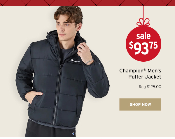 Champion Men's Puffer Jacket - Click to Shop Now