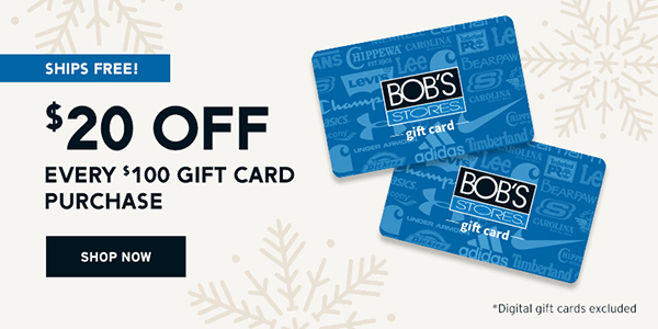 $20 OFF Ships Free - Every $100 Gift Card Purchase - Click to Shop Now