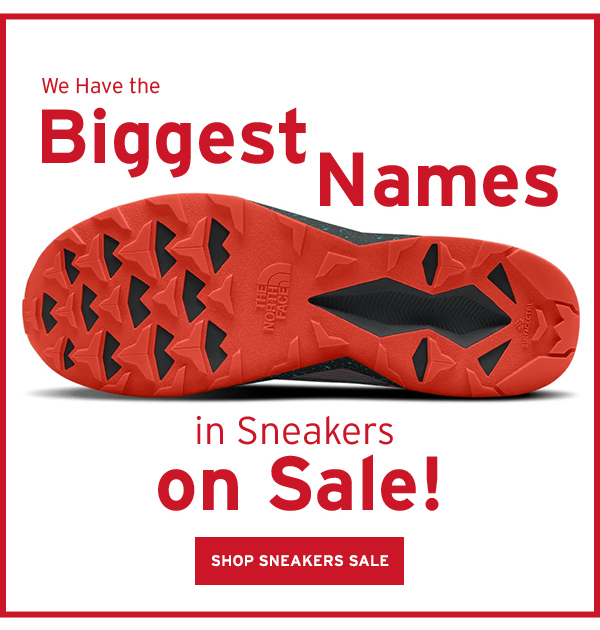 We have the biggest names in Sneakers on Sale! - Click to Shop All