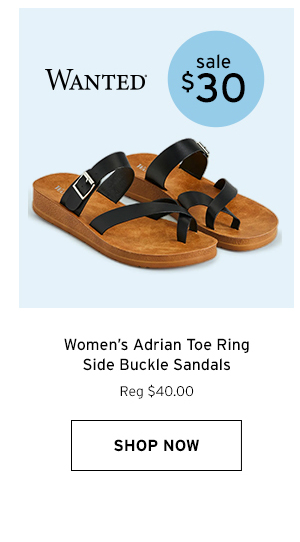Wanted Women's Adrian Toe Ring Side Buckle Sandals - Click to Shop Now