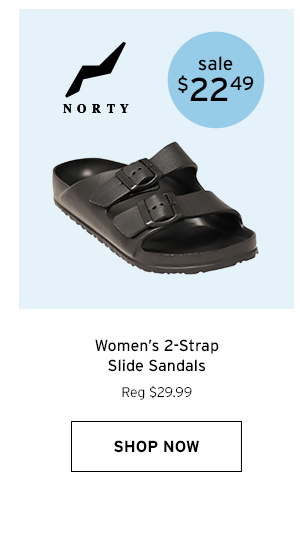 Norty Women's 2-Strap Slide Sandals - Click to Shop Now